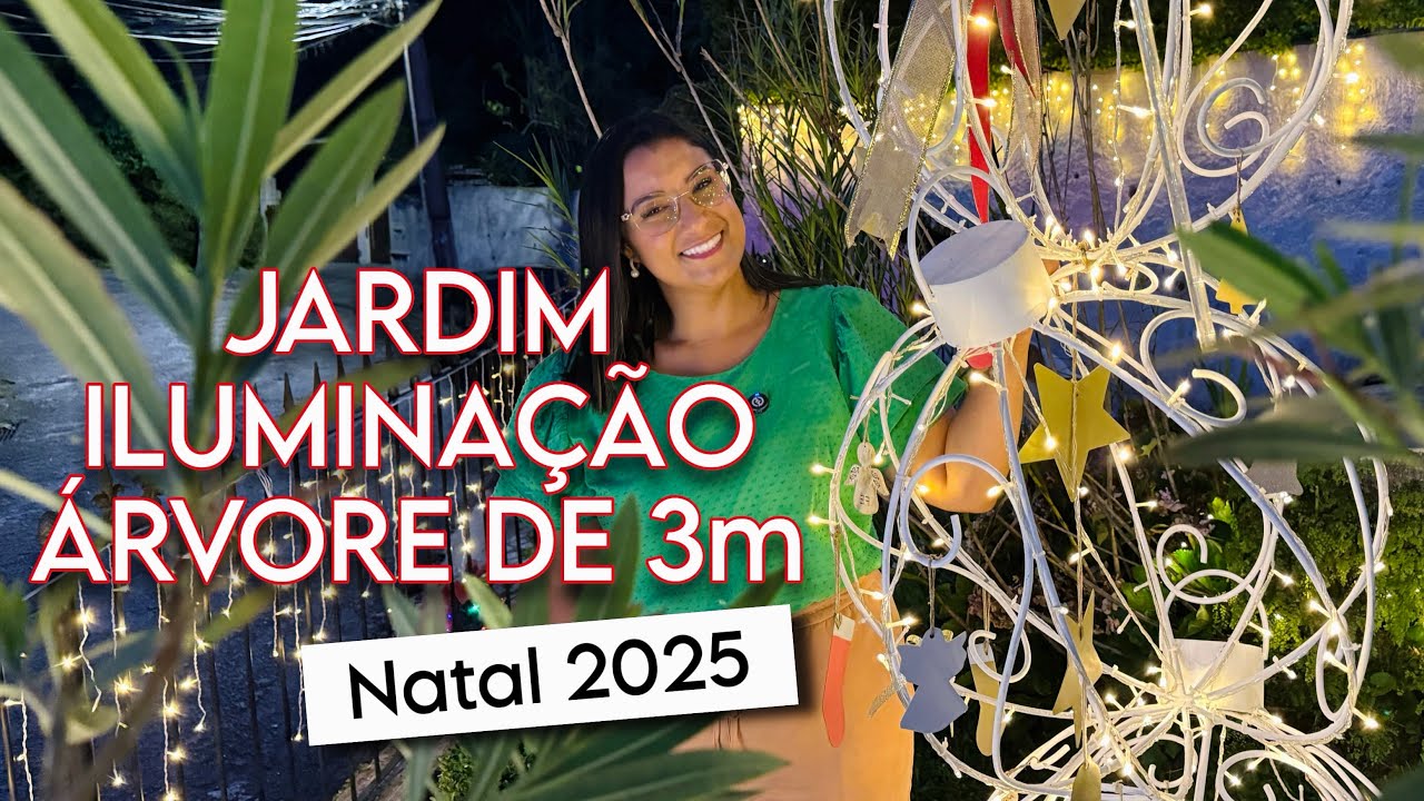 TOUR PELA DECORAÇÃO DO MEU JARDIM #decoraçãodenatal #jardim #tendencia 