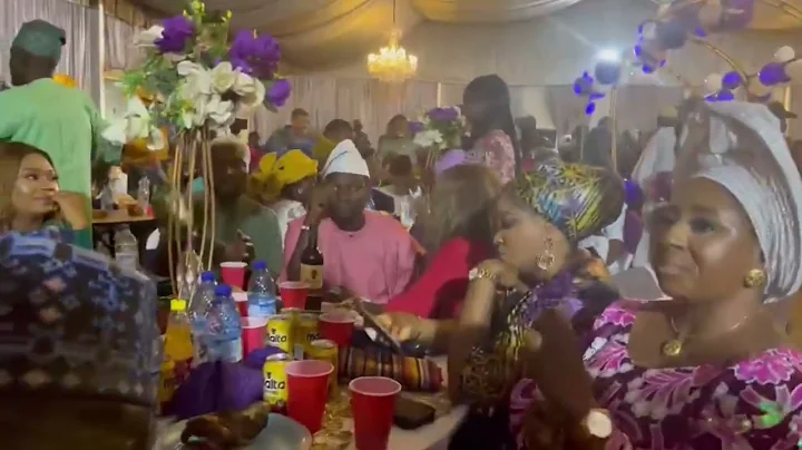 AFEEZ OWO AND MIDE MARTINS AT THEIR FIRST SON’S WEDDING CEREMONY