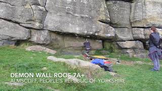Demon Wall Roof, Almscliff
