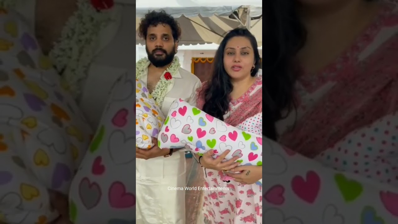 Namitha Blessed with Twins Boys