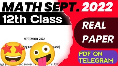 PSEB September Exams Maths 2022 | Class 12| Paper Solutions| Scholar Tutorial