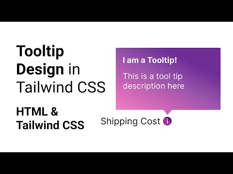 Tooltips in Tailwind CSS | HTML #TailwindCSS #HTML #CSS #WebDevelopment