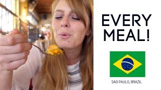 Eating Brazilian Food Breakfast, Lunch & Dinner