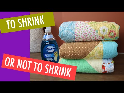 BEGINNER QUILTING - SHOULD YOU PREWASH YOUR FABRIC? Part 1 - SHRINKAGE…THE WHEN AND WHY