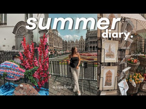 la tapis floral de bruxelles et ses rues colorées 💐⎮summer diary