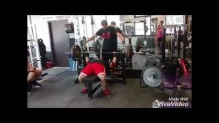 Bench Press Records: 295 x 8, 300 x 8 and 340 x 8 Sling Shot: 11 weeks out