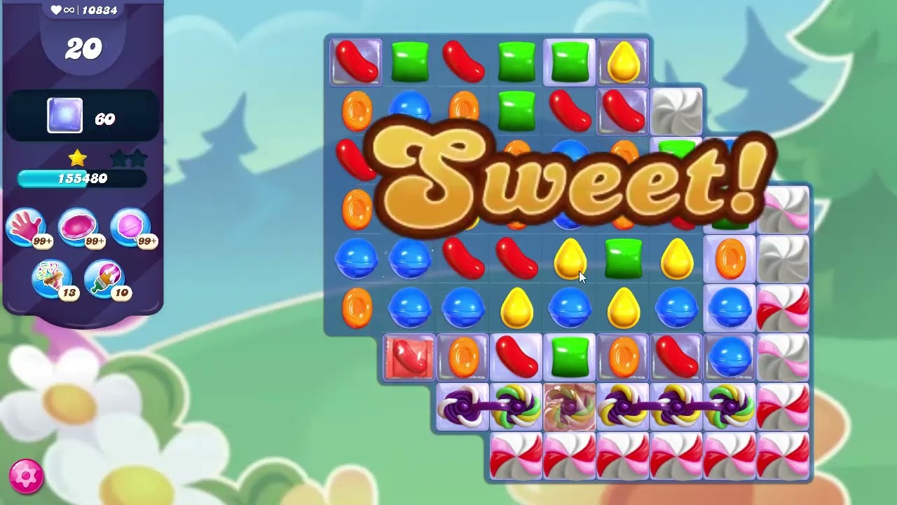 Candy Crush Saga LEVEL 10834 NO BOOSTERS (eighth version)