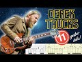Derek Trucks Guitar Solo Compilation - ELEVEN Solos WITH TABS!