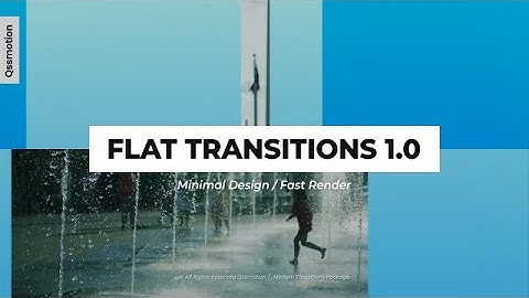 Minimal Flat Transition Motion Graphics Templates