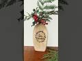 Grabado con láser en madera. Jarrón navideño. Centro de mesa navideña. Descuento máquina Xtool
