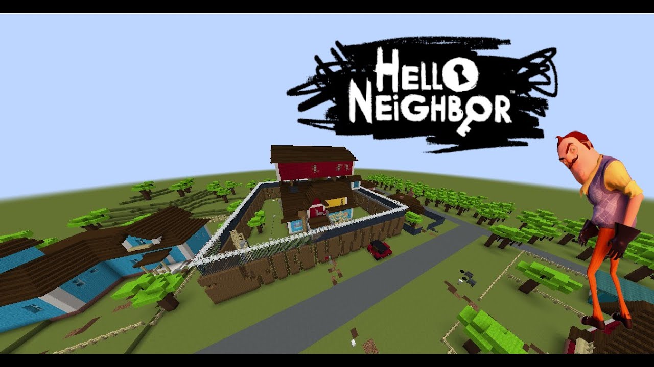Hello neighbor Act 2 in Minecraft Remastered - YouTube