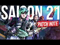 Apex saison 21  tout ce qui va changer patch note 