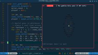 I Added Procedural Dungeons to My Torchlight Crawler Game in C | Neovim, tmux & ASMR Coding