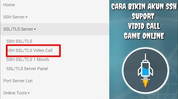 CARA Bikin Akun SSH/SSL Suport Vidio Call