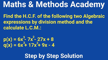 LCM & HCF of Polynomials | Easy Algebra Tutorial with Examples