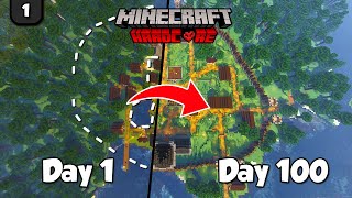 I Made a Huge Village in 100 Days of Hardcore Minecraft