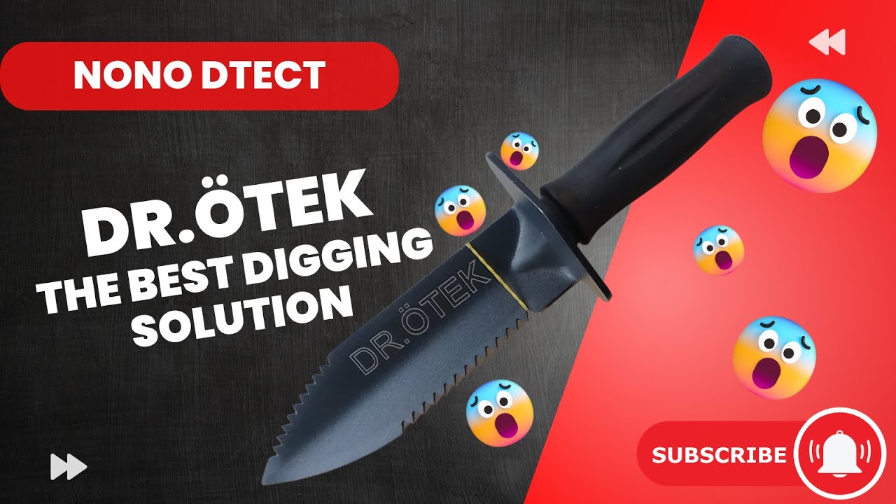 DR.ÖTEK Metal Detector Digger Tool Double Serrated Edge Digger Gardening 