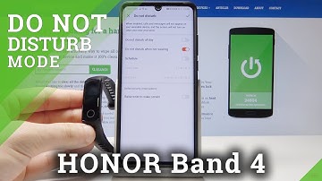 Do Not Disturb Mode in HONOR Band 4 - Block Sounds