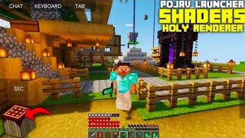 Best low end shader for Pojavlauncher 🤯| [HOLY RENDERER]