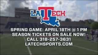 Saturday, April 18, 2015 at 1PM: LA Tech Football Spring Game