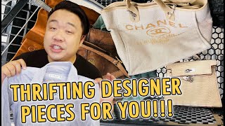 THRIFTING DESIGNER PIECES FOR YOU! #HADRIANTHRIFTS | THRIFT WITH ME | RESELLER HAUL