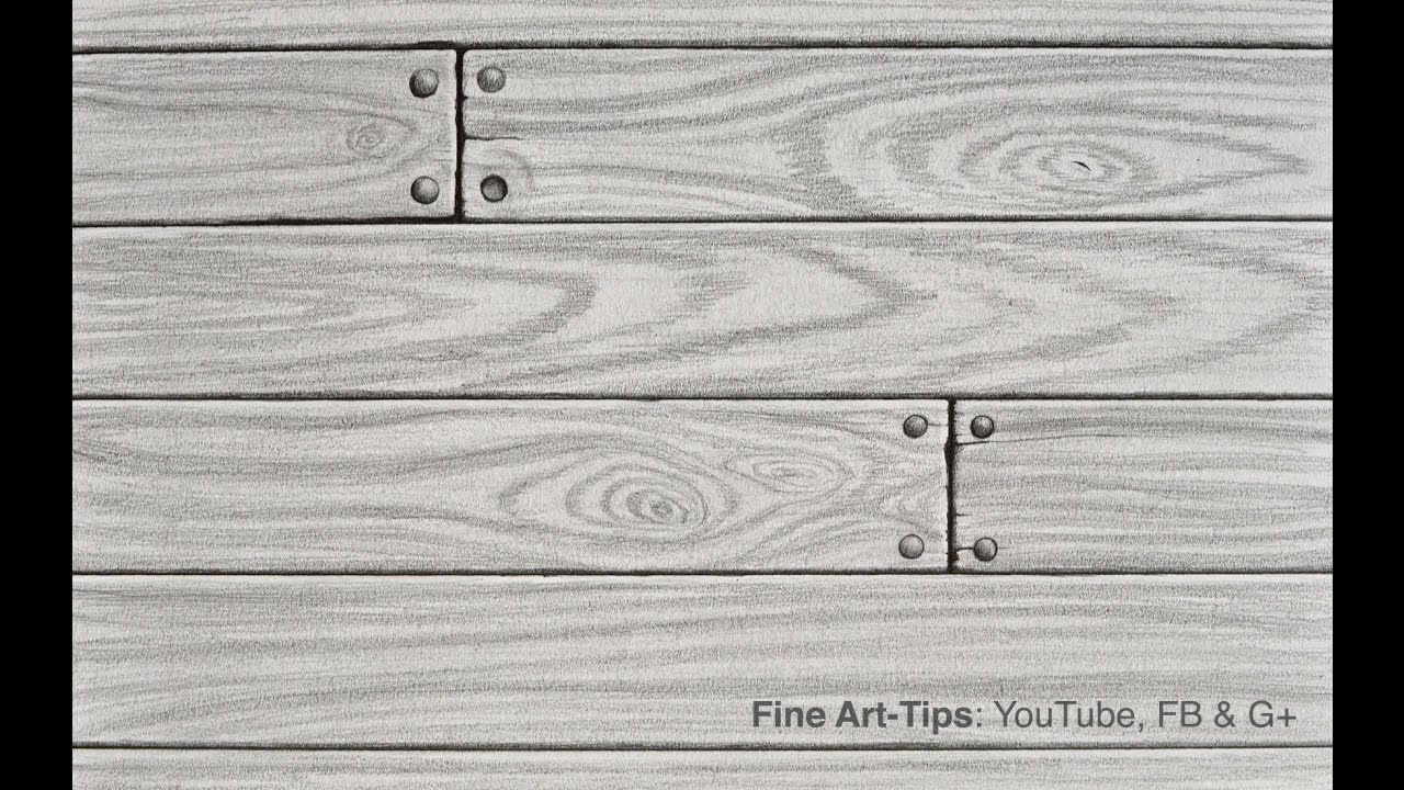 How To Draw Realistic Wood With Pencil Youtube