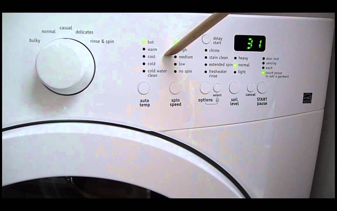 frigidaire washer affinity electrolux