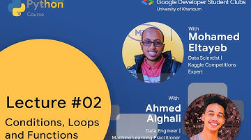Programming with Python - Session 2 | (5th December) by GDSC University of Khartoum.