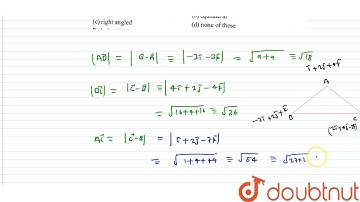 Let ABC be a triangle the position vectors of whose vertices are respectively `hati+2hatj+4hatk, -2