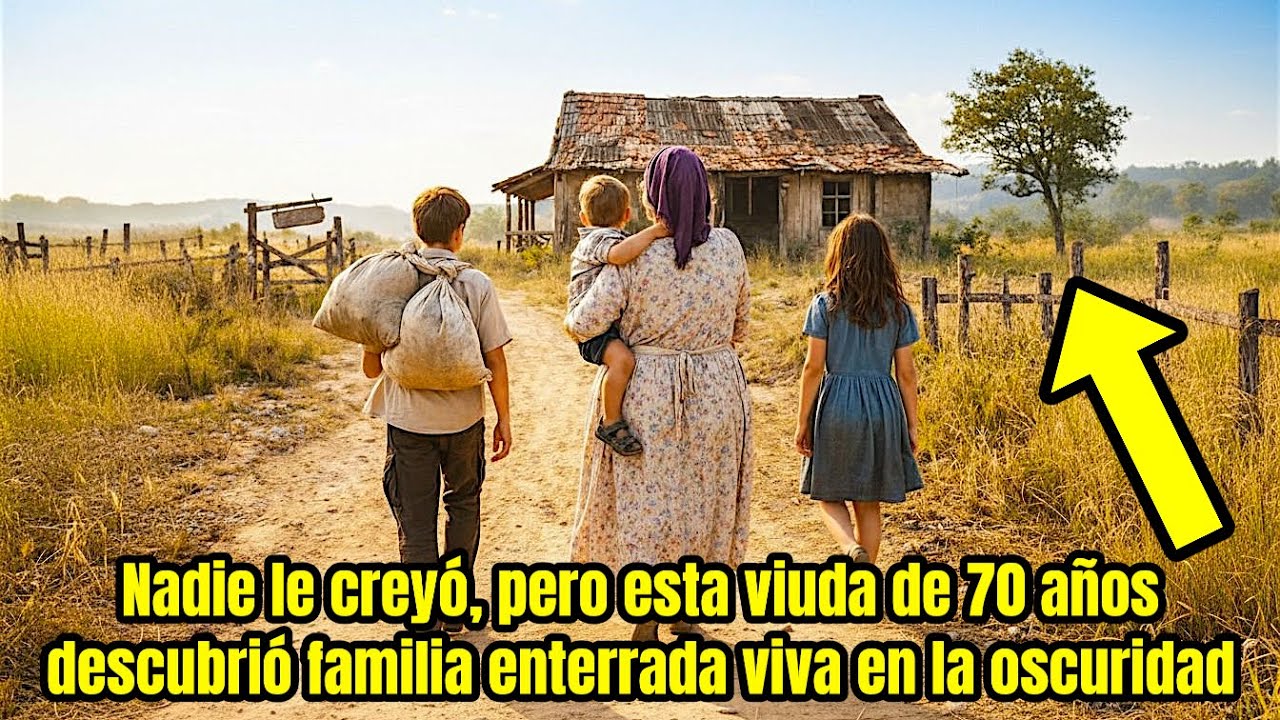Nadie le creyó, pero esta viuda de 70 años descubrió familia enterrada viva en la oscuridad
