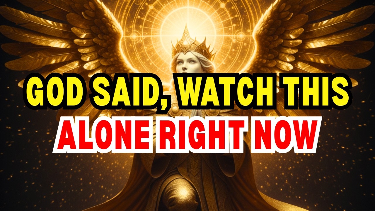 Chosen One, God Said, See This Alone Right Now