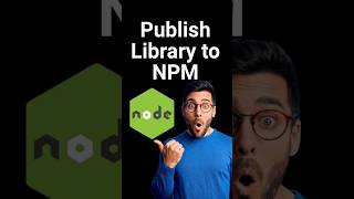 How to Publishing Library to NPM or Github #nodejs #shorts