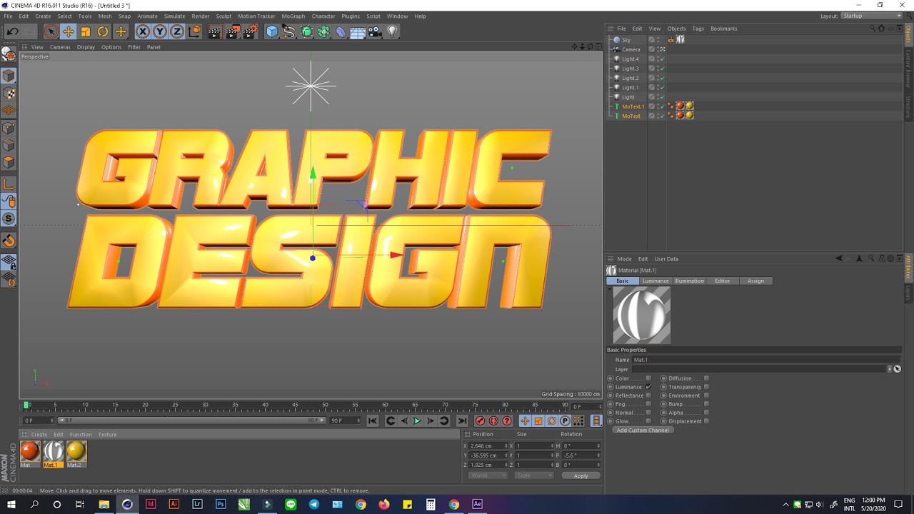 Design In Cinema 4D - YouTube