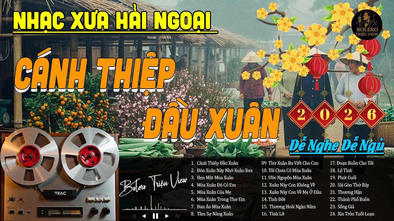 CÁNH THIỆP ĐẦU XUÂN - LK BOLERO DIỄN QUÂN ĐỘC LẠ HAY NHẤT HIỆN NAY, NGHE CỰC ÊM TAI 2026