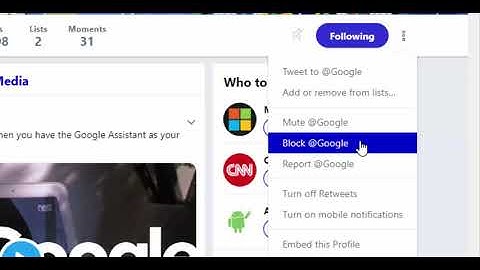 More user actions in Twitter Mute, Block, Report, Turn off Retweets, etc.