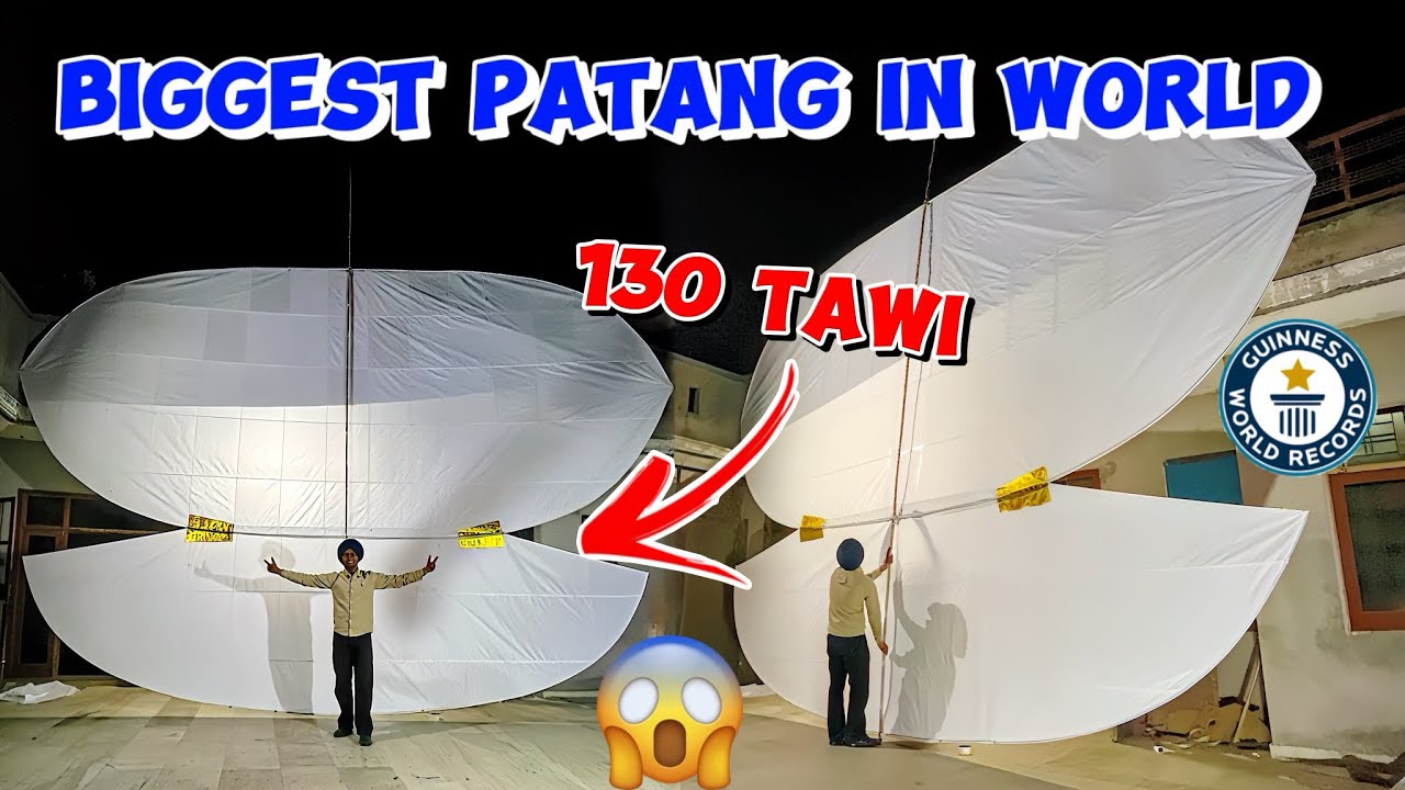 Biggest Patang In The World 😱|| World Record Biggest Patang Making 😍|| #lakhanambarsariya