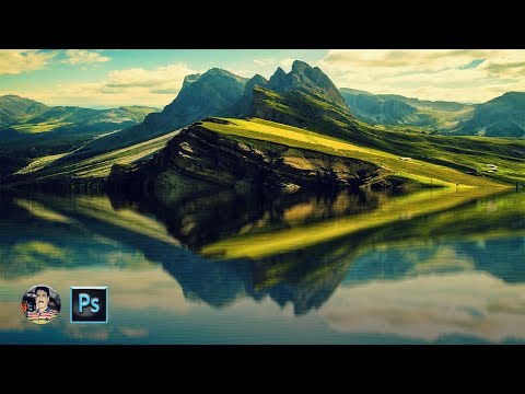 BEST WAY TO MAKE WATER REFLECTION IN ADOBE photoshop��