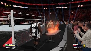 WWE 2K17 - How To Set A Table On Fire [PS4 & Xbox One] screenshot 3