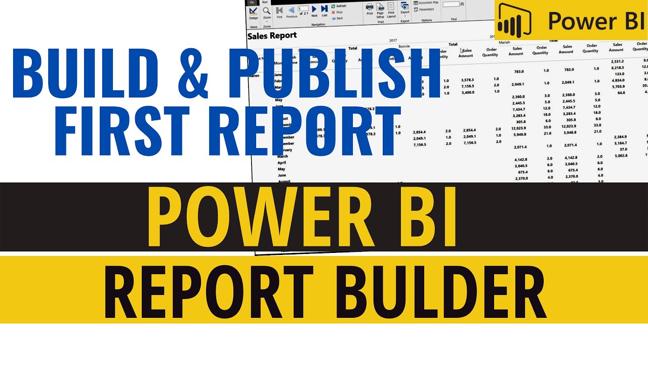 Create A Paginated Report and Upload It To The Power BI Service - YouTube