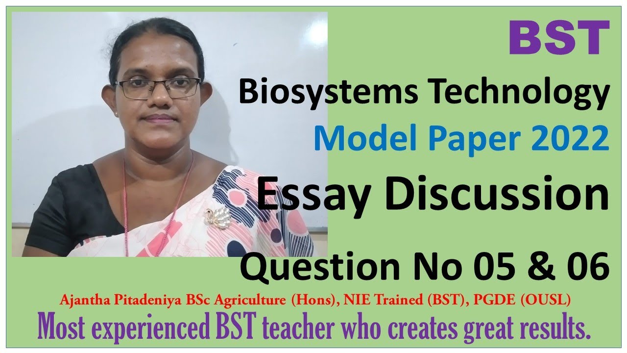 BST Model Paper 2022 | Essay Discussion | Q5 & Q6
