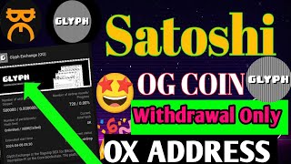 Satoshi: OG COIN Withdrawal Only Ox Address EVM | OG COIN Withdrawal Address | Satoshi Mining Update by Touch SHAJID KHAN 5M 328 views 4 days ago 7 minutes, 1 second