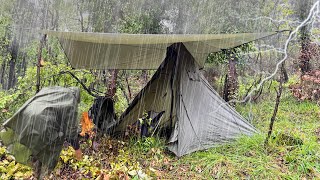 Şiddetli Yağmurda Orman Kampı - Pastırmalı Saray Yemeği Enderun Yumurtası