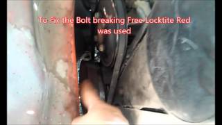 1994 Geo Metro Front Main Seal, part 2 Pulley comes off mount 1991 Geo Metro Front Engine Mount Bracket
