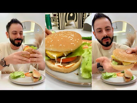 برجر اللحم الخطير من صنع نور غدرتها غدر عصام ونور 