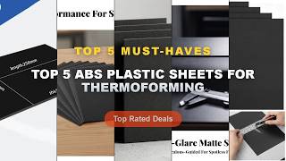 Cheap & Best Top 5 ABS Plastic Sheets For Thermoforming Unboxing & Review - 4 Pieces ABS Plastic She Guide