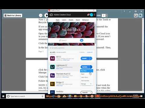 Uninstall/remove Creative Cloud apps in Windows 10/macOS