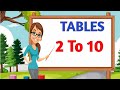 Table  2 to 10  multiplication tables for children 2 to 10  learn multiplication for kids