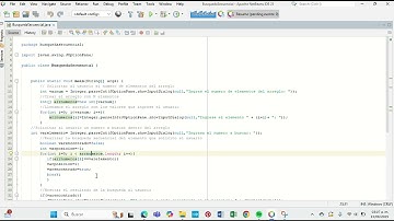 Búsqueda Secuencial en Java con NetBeans