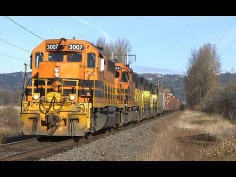 HD PW 3007 Freight at Ankeny Wildlife Refuge (11-24-09)