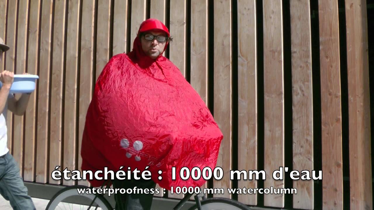 Cape de pluie adulte - FULAP - Le poncho de pluie pour cycliste